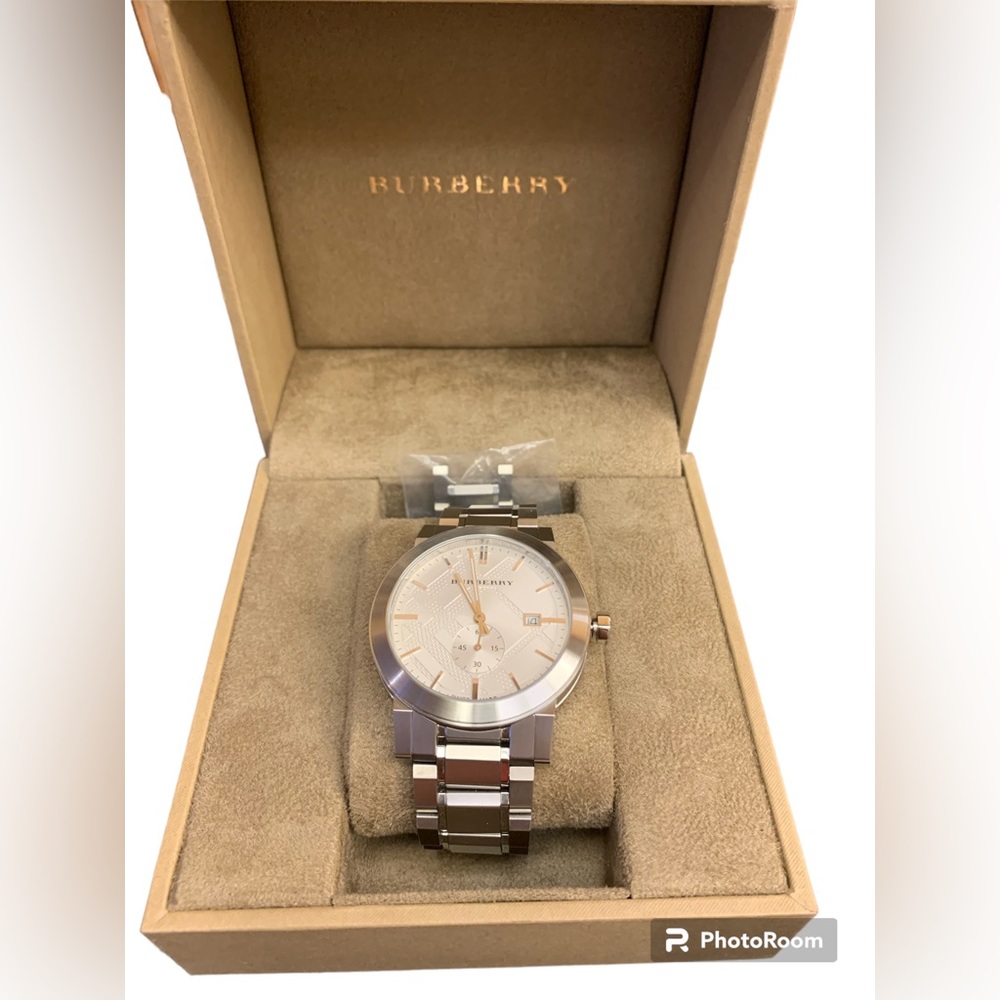 Burberry The City stainless steel watch, original box,tags,(preloved),incl ship
